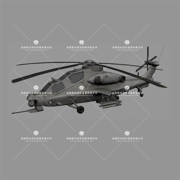 河北武装直升机3D模型